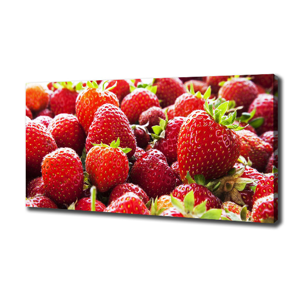 Foto canvas Aardbeien