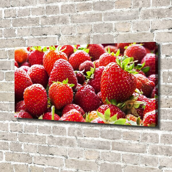 Foto canvas Aardbeien