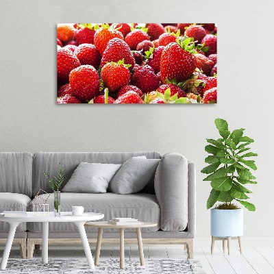 Foto canvas Aardbeien