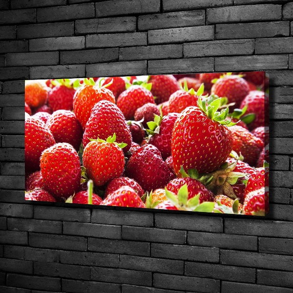 Foto canvas Aardbeien