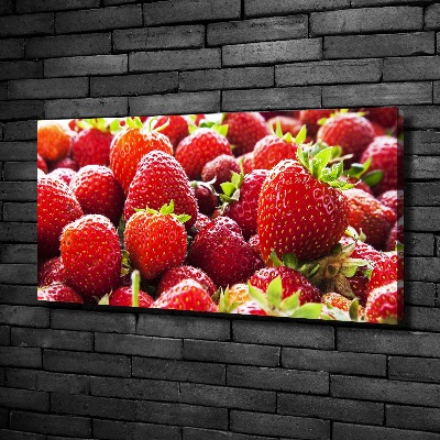 Foto canvas Aardbeien