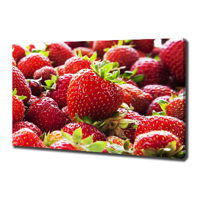 Foto canvas Aardbeien