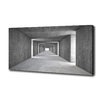 Canvas foto Betonnen tunnel
