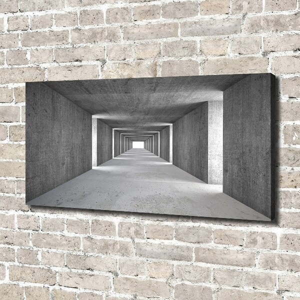 Canvas foto Betonnen tunnel