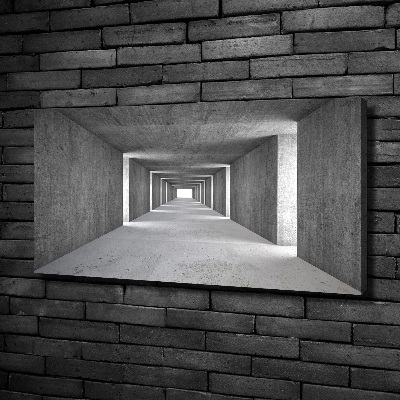 Canvas foto Betonnen tunnel