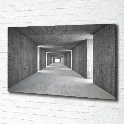 Canvas foto Betonnen tunnel