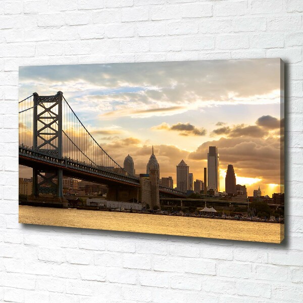 Foto canvas Philadelphia-brug