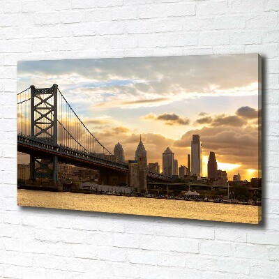 Foto canvas Philadelphia-brug