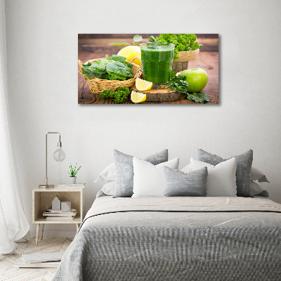 Schilderij op canvas Groene cocktail