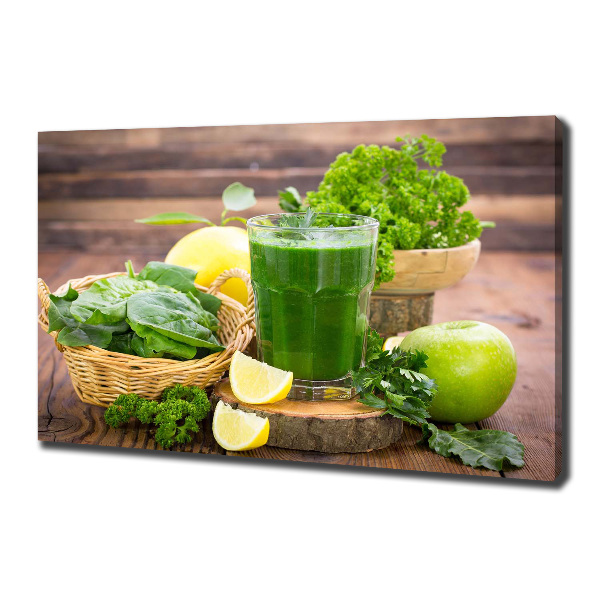 Schilderij op canvas Groene cocktail