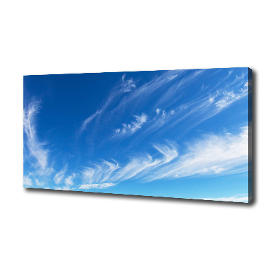 Foto op canvas Blauwe lucht