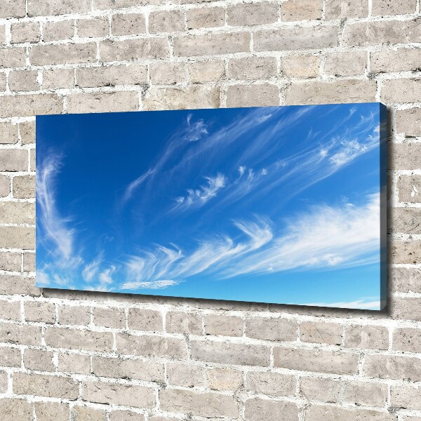 Foto op canvas Blauwe lucht