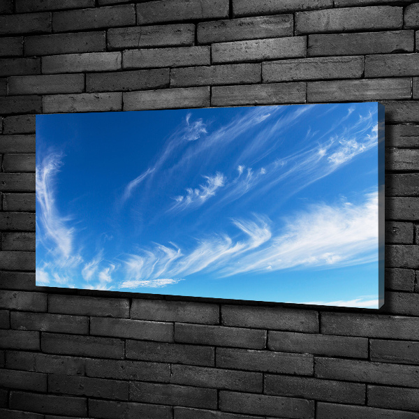 Foto op canvas Blauwe lucht