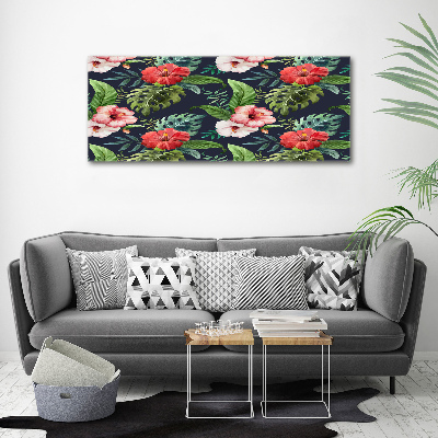 Schilderij op canvas Tropische bloemen