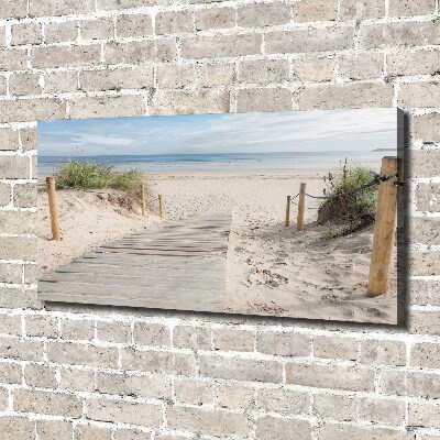 Foto canvas Strand
