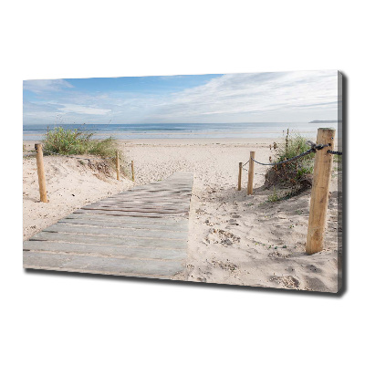 Foto canvas Strand