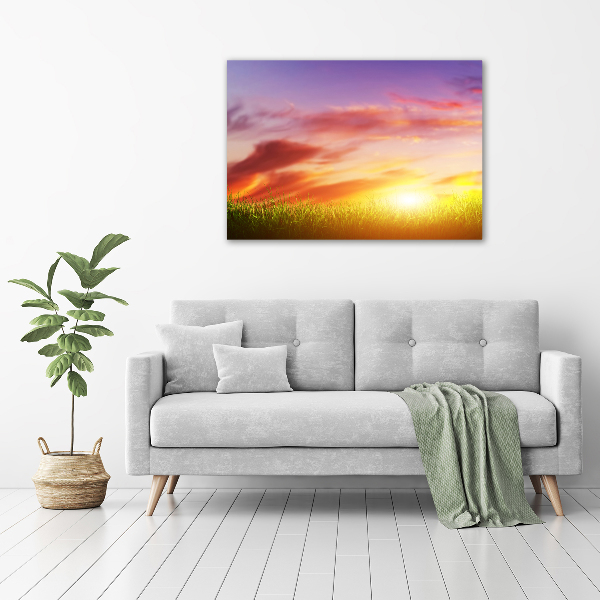Foto op canvas Zonsondergang