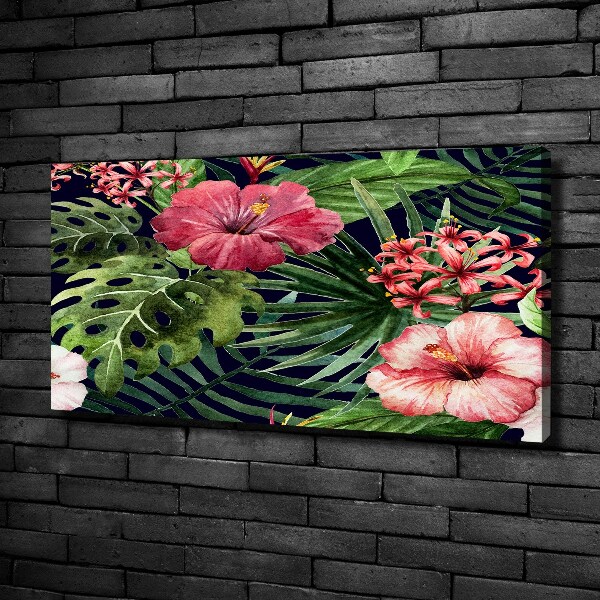 Canvas schilderij Tropische bloemen