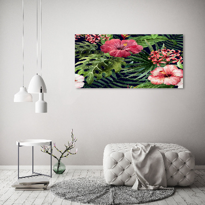 Canvas schilderij Tropische bloemen