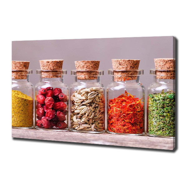 Schilderij op canvas Kleurrijke kruiden
