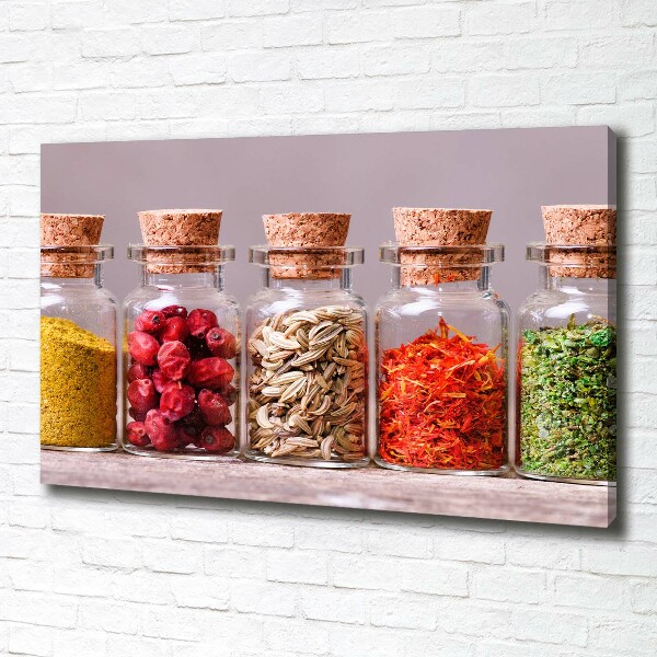 Schilderij op canvas Kleurrijke kruiden