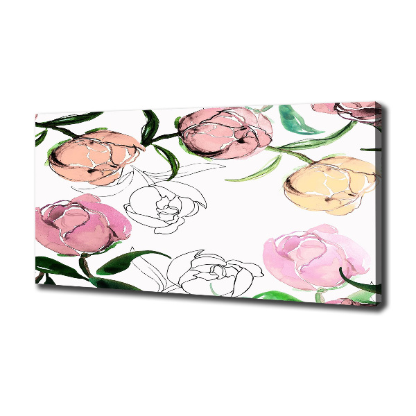 Foto op canvas Pioenrozenknoppen