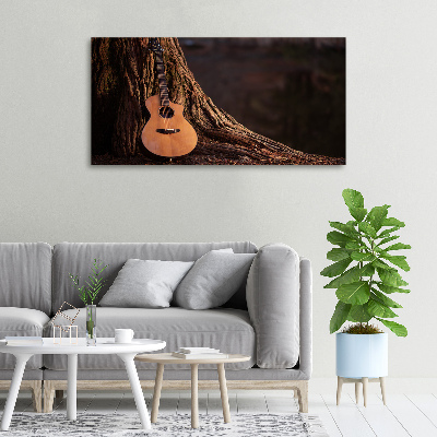Canvas foto Akoestische gitaar