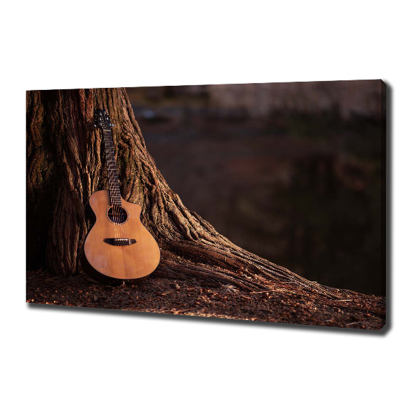 Canvas foto Akoestische gitaar