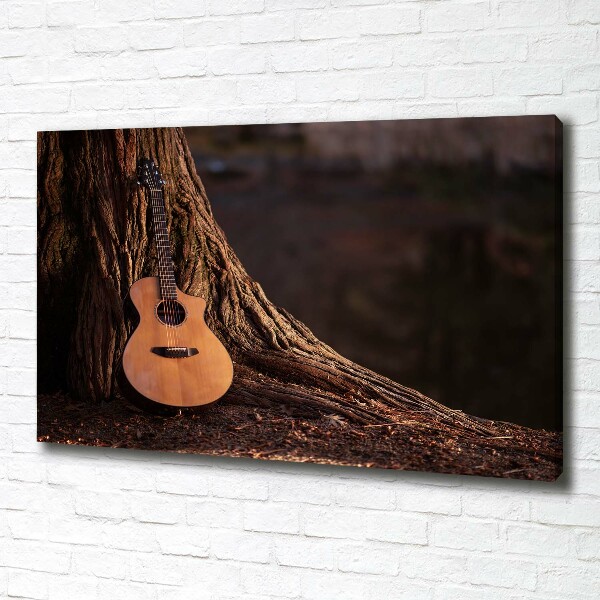 Canvas foto Akoestische gitaar