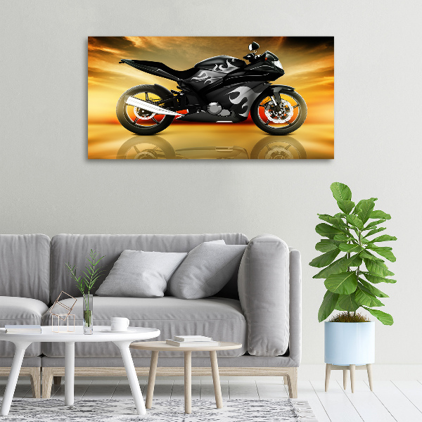 Canvas schilderij Motorfiets