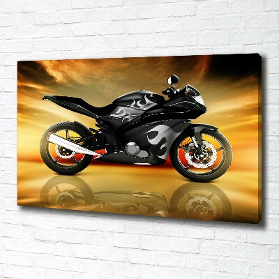 Canvas schilderij Motorfiets