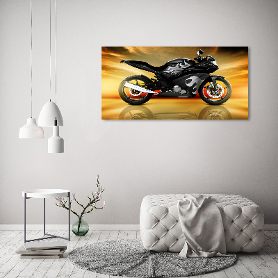 Canvas schilderij Motorfiets