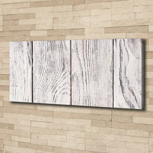 Foto op canvas Houten muur