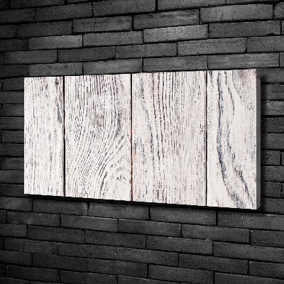 Foto op canvas Houten muur