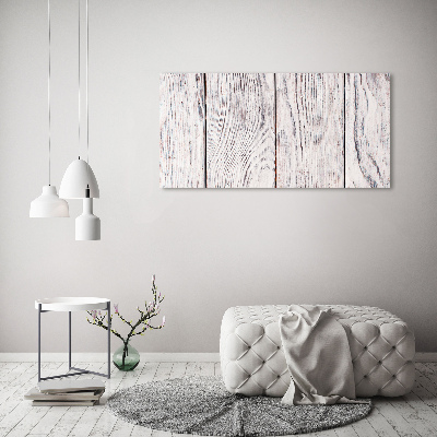 Foto op canvas Houten muur