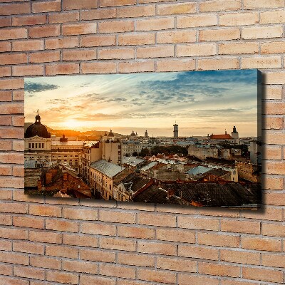 Foto canvas Zonsopgang Lviv