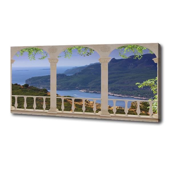 Schilderij op canvas Uitzicht op de baai