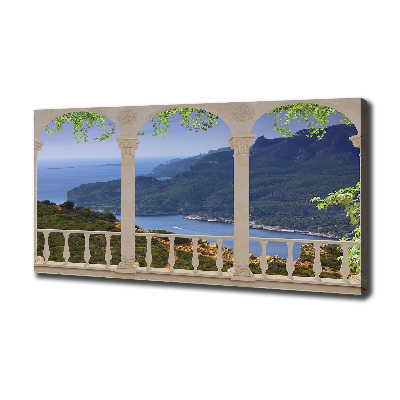 Schilderij op canvas Uitzicht op de baai