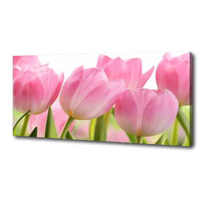 Foto canvas Roze tulpen