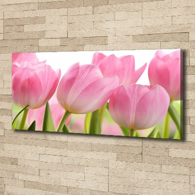 Foto canvas Roze tulpen