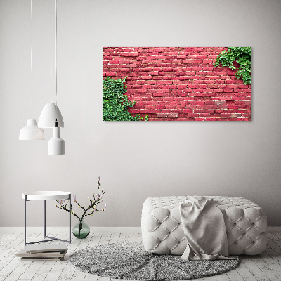 Canvas foto Bakstenen muur