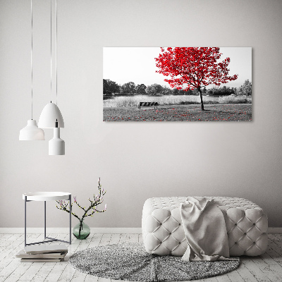 Canvas foto Rode boom