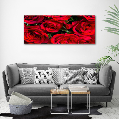 Foto op canvas Rode rozen