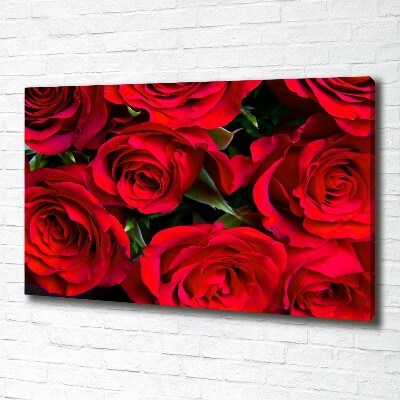 Foto op canvas Rode rozen