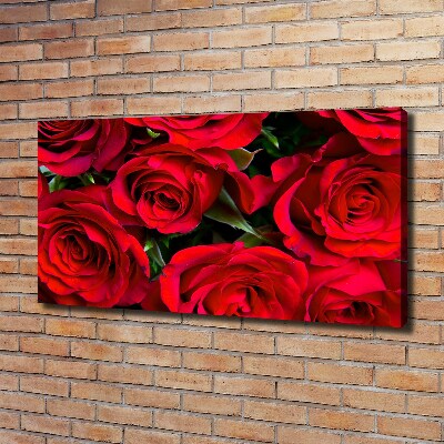 Foto op canvas Rode rozen