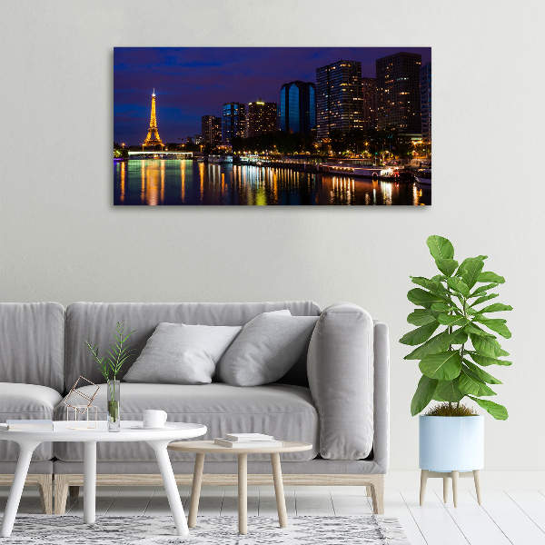 Foto canvas Parijs bij nacht