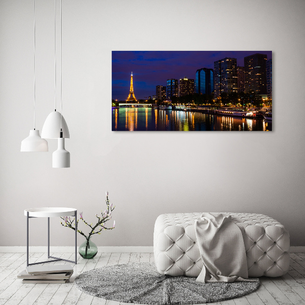 Foto canvas Parijs bij nacht