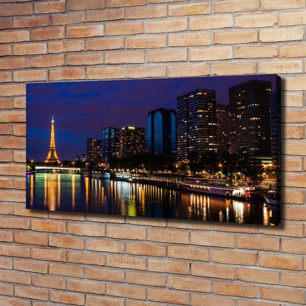 Foto canvas Parijs bij nacht
