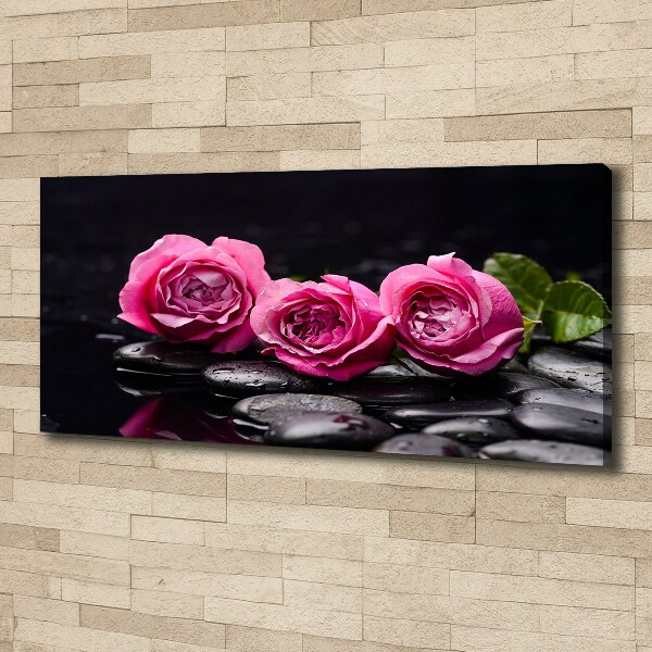 Canvas foto Roze rozen