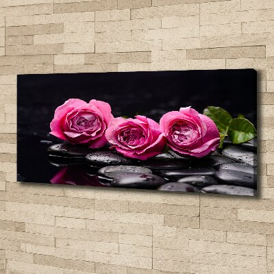 Canvas foto Roze rozen
